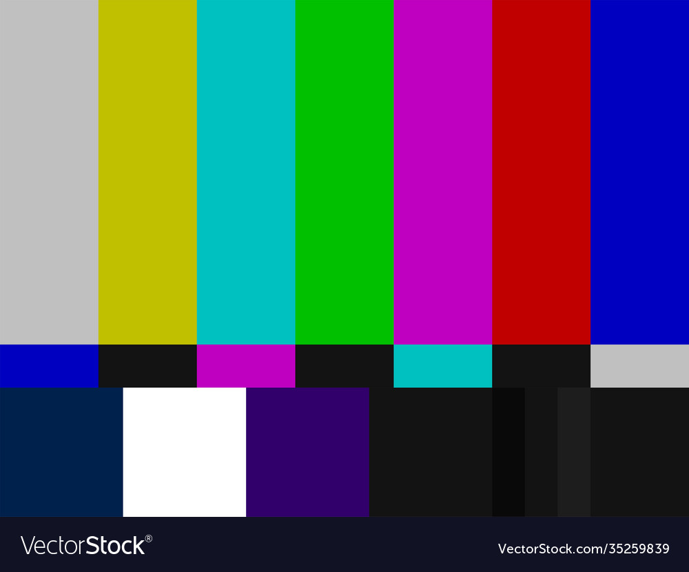 stock photo of an NTSC test pattern