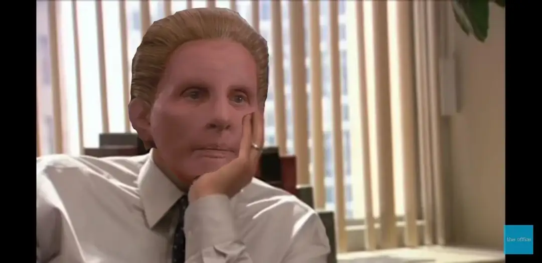 Female Changeling as David Wallace looking unamused