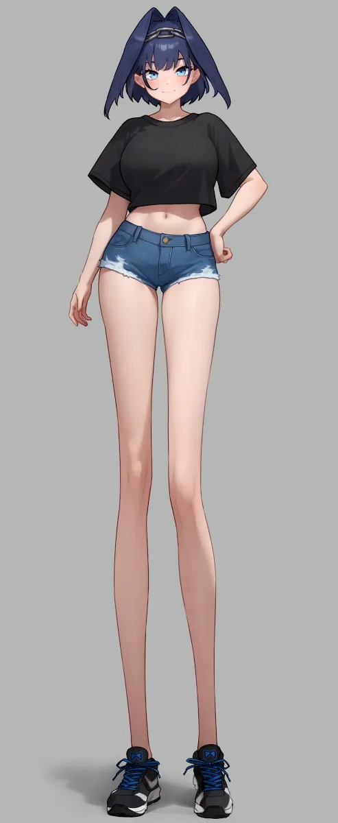 The same art as the original post, but with Kronii's legs absurdly stretched out.