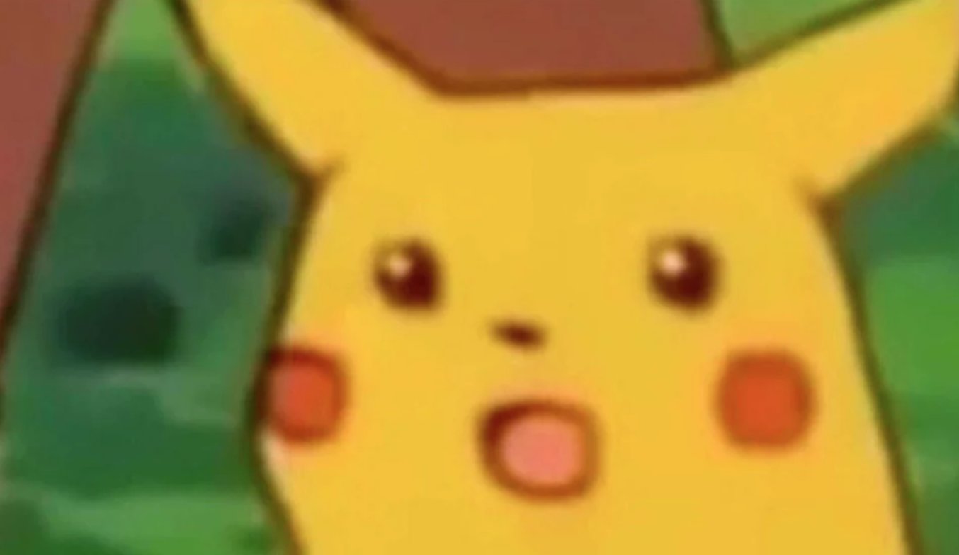 shocked Pikachu
