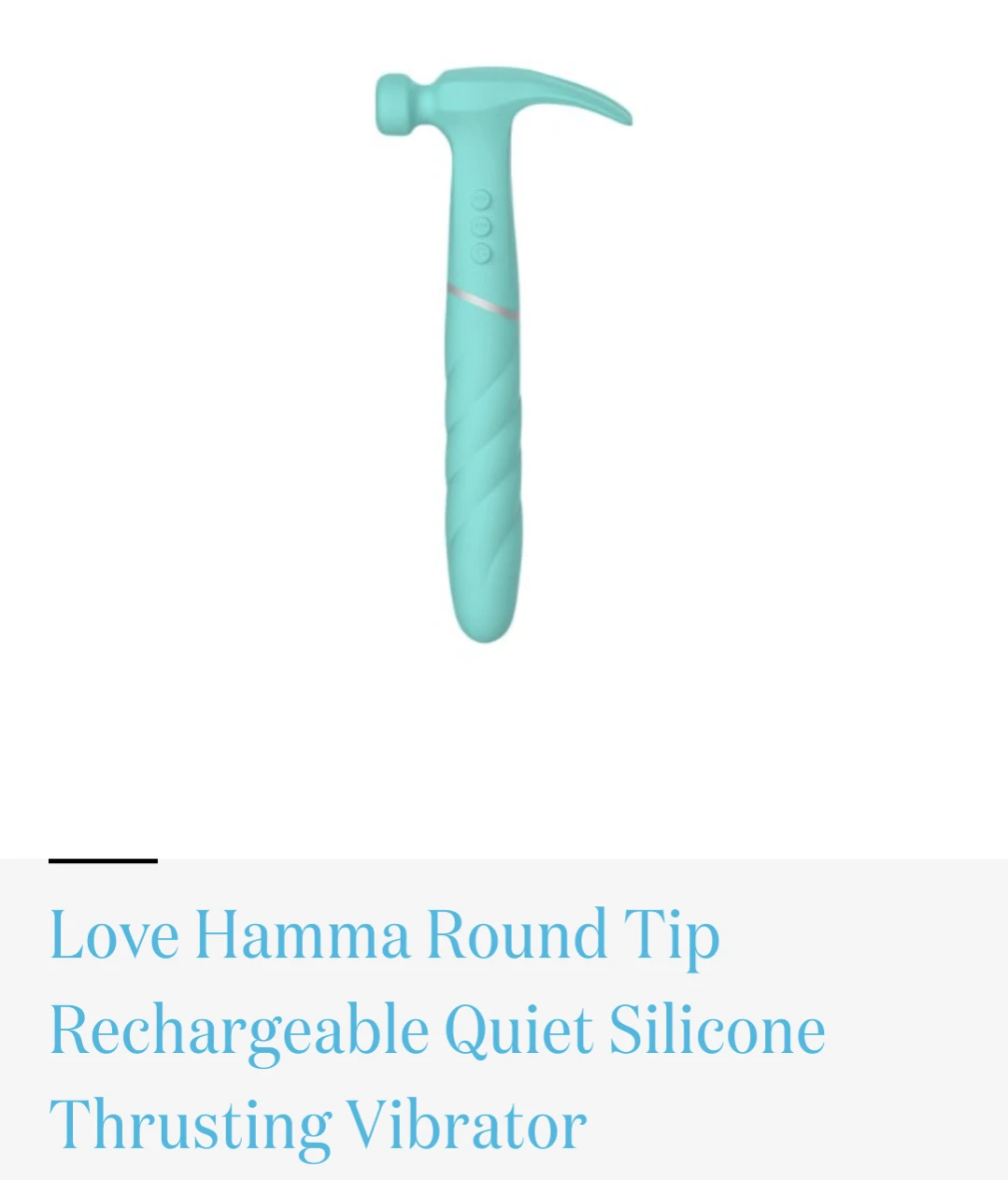 The Love Hamma, a sex toy designed to look like a hammer