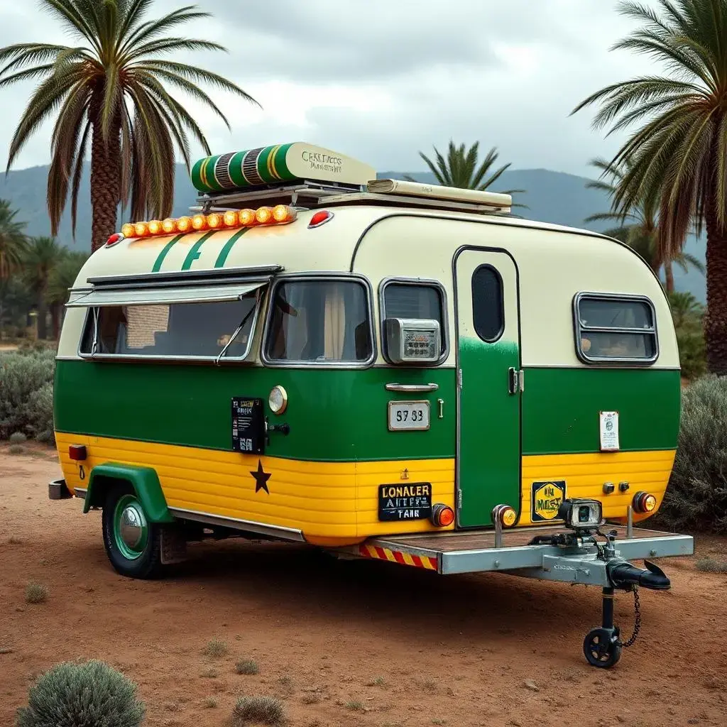 Image with seed 722294651 generated via AI Horde through @aihorde@lemmy.dbzer0.com. Prompt: a picture of a caravan themed as luigi mangione and mad max 