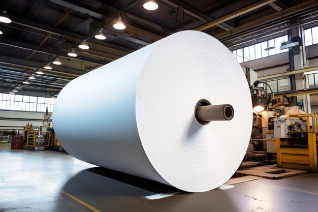 Large industrial size roll of paper