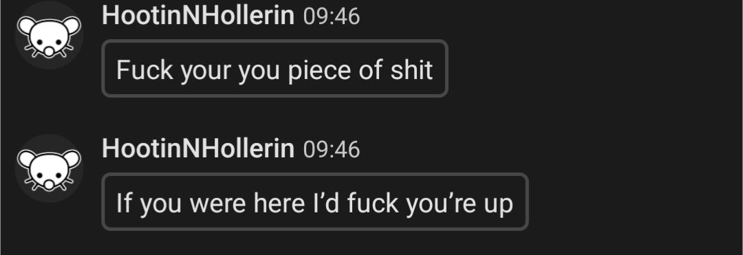 Bro is psychotic