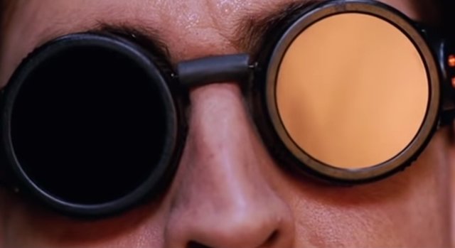 Dr Ock shades from "the power of the sun in the palm of my hand" scene