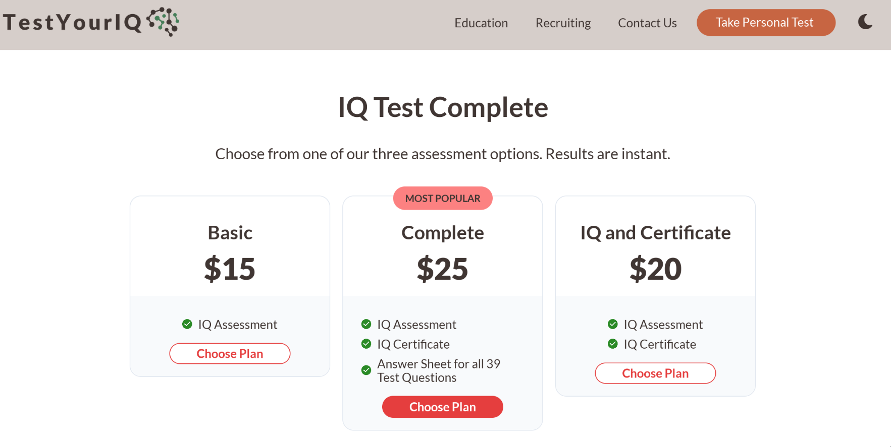 Yet another case of failing the real iq test